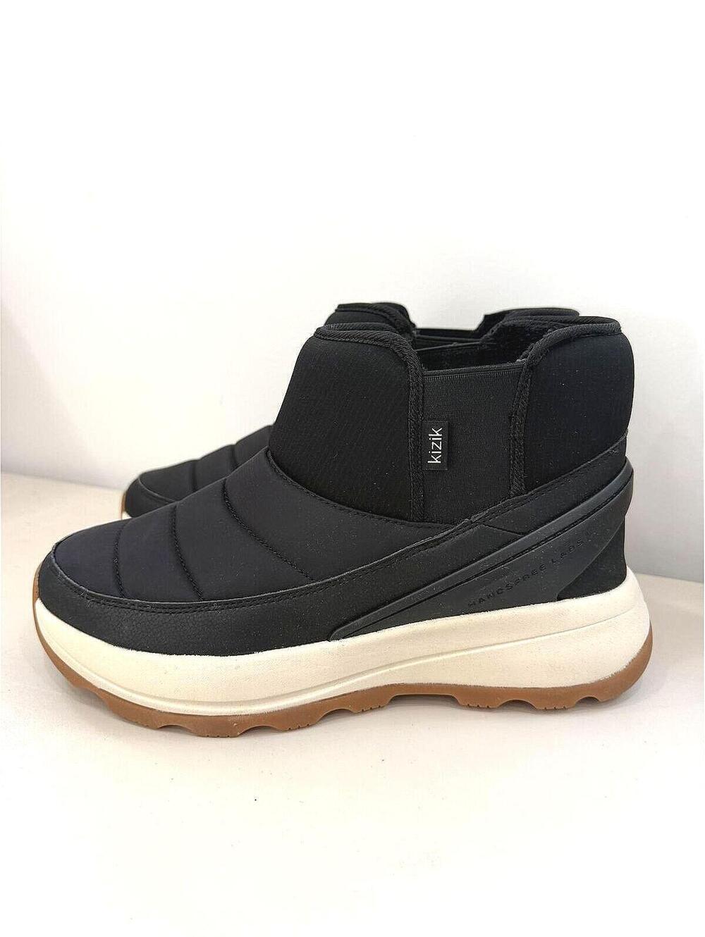 Kizik Black Slip-On Casual Shoes with White Sole Juno 2 Size 10